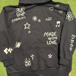 Mayfair Black Graphic Hoodie "Made With Love"